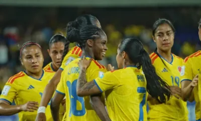 Linda Caicedo celebra gol con la Selección Colombia femenina -