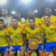 Foto de presentación previa al partido de la selección Colombia